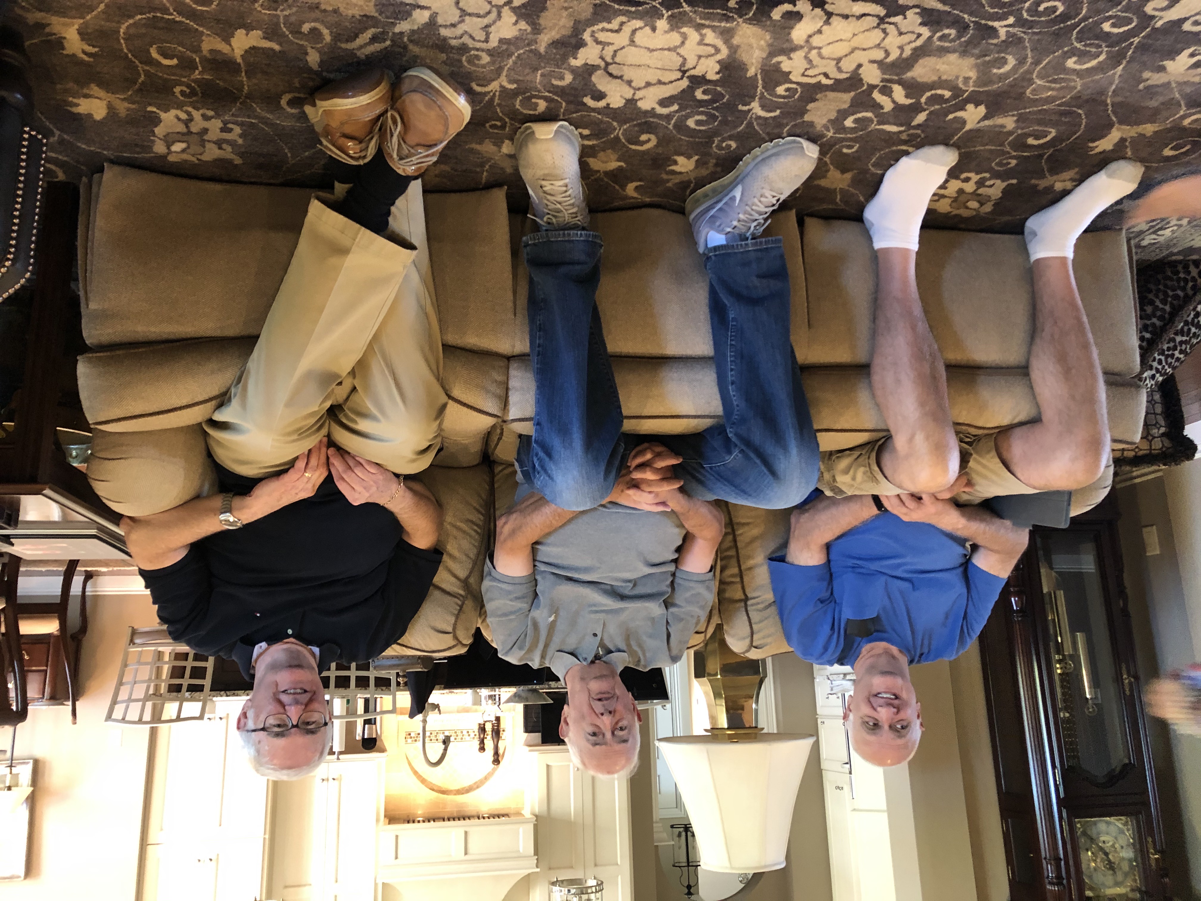 The brothers in between bits of sarcasm at Dan & Mary Jo's.